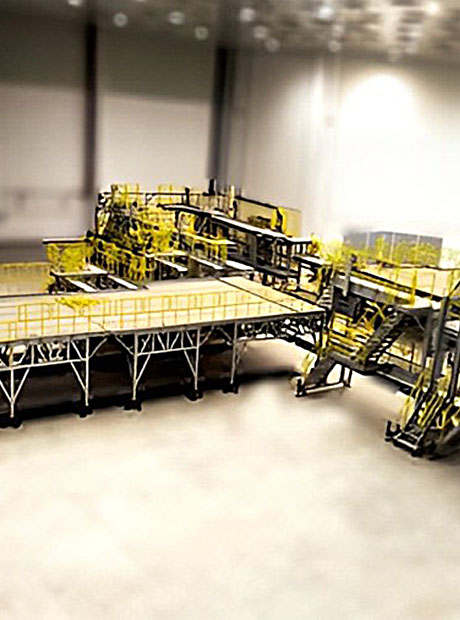 Aluminum Alloy Mobile Aircraft Painting Work Platform